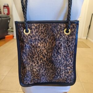 🌀EUC~ TIANNI LEOPARD PRINT SHOULDER BAG